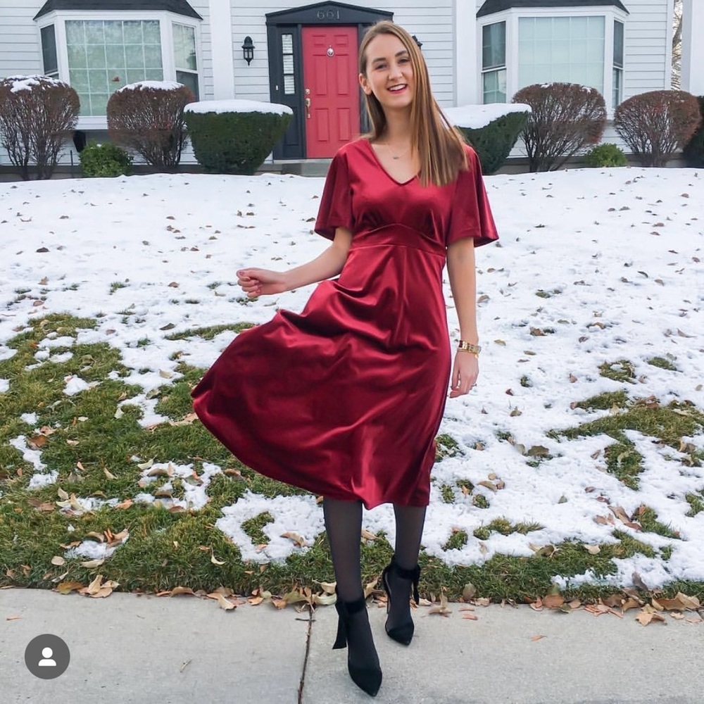 Red Velvet Dress